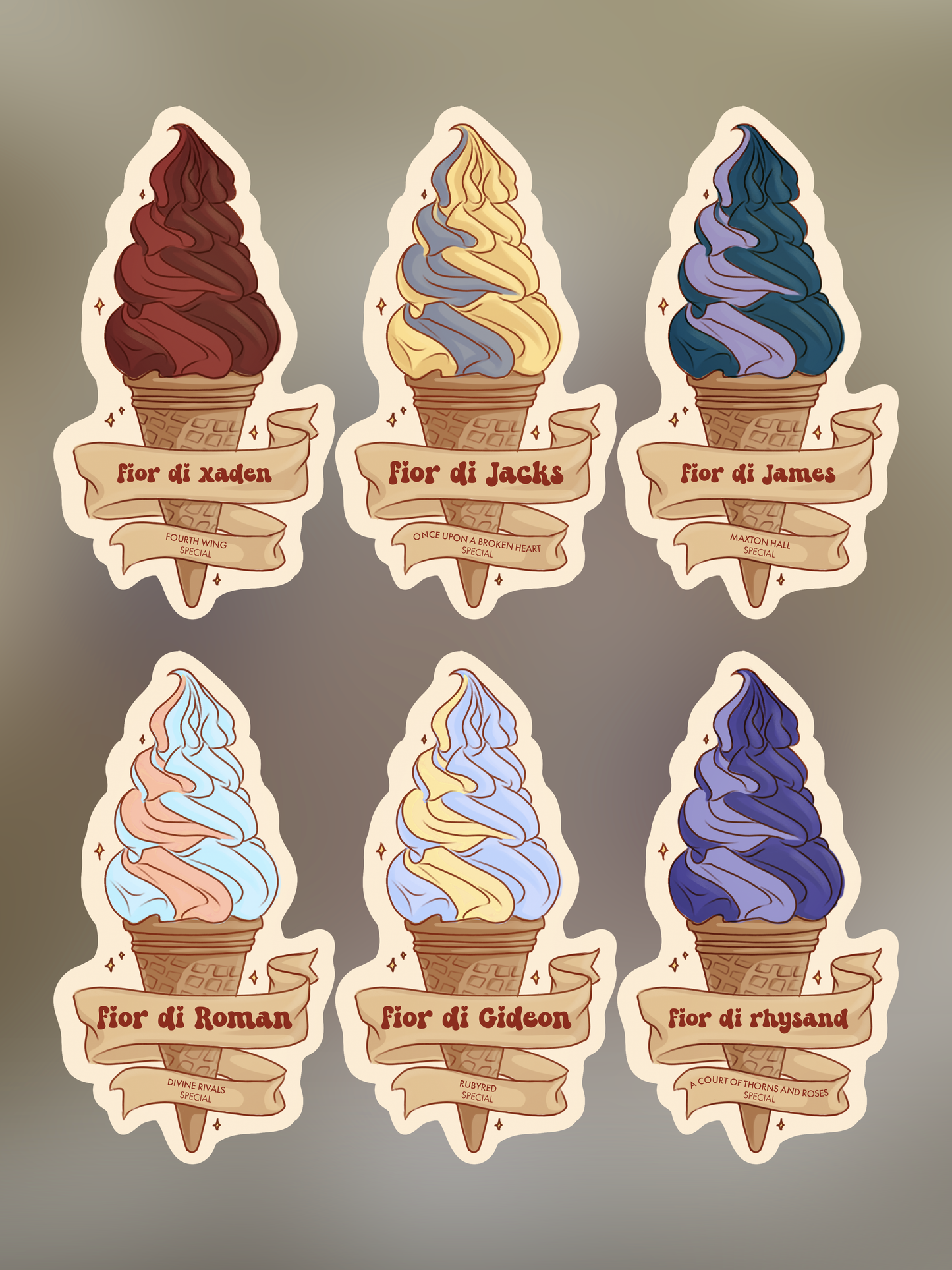 Stickers - Bookboyfriends special ice-cream