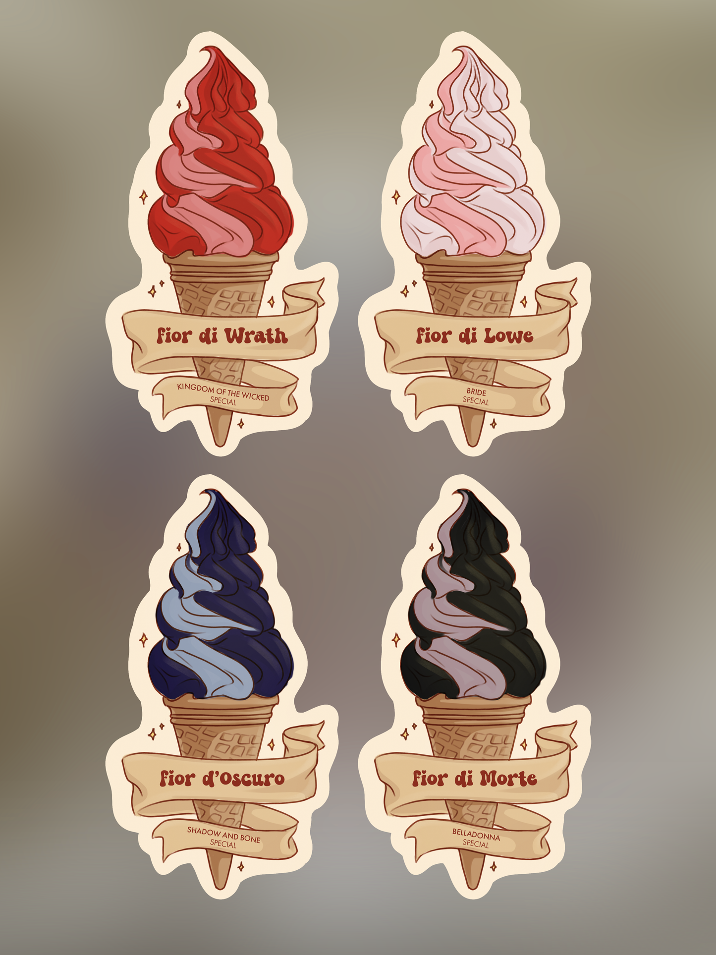 Stickers - Bookboyfriends special ice-cream