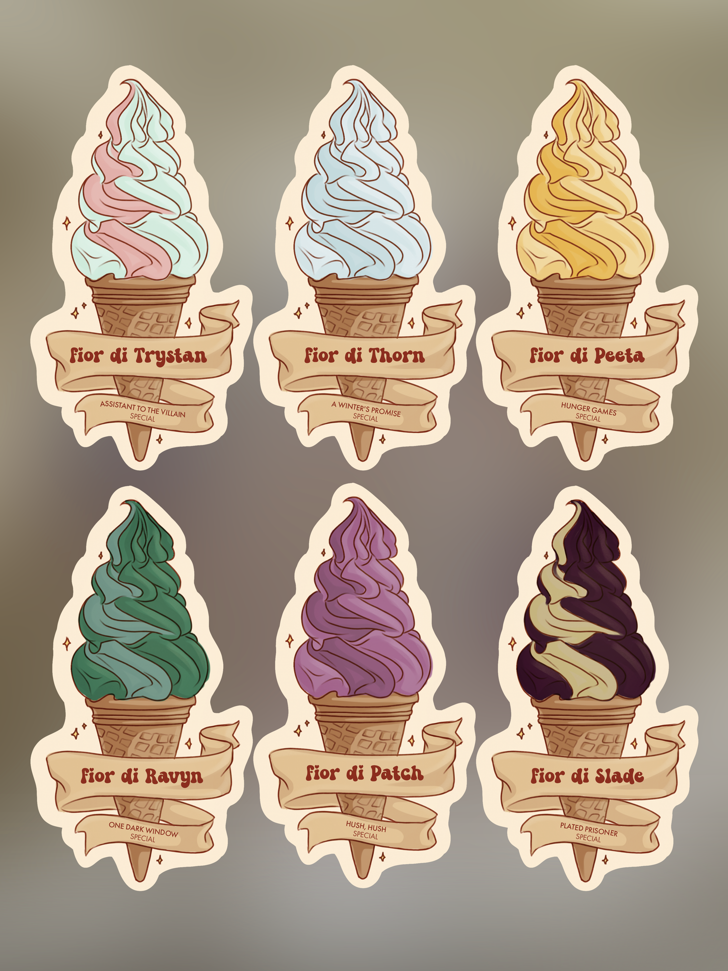 Stickers - Bookboyfriends special ice-cream