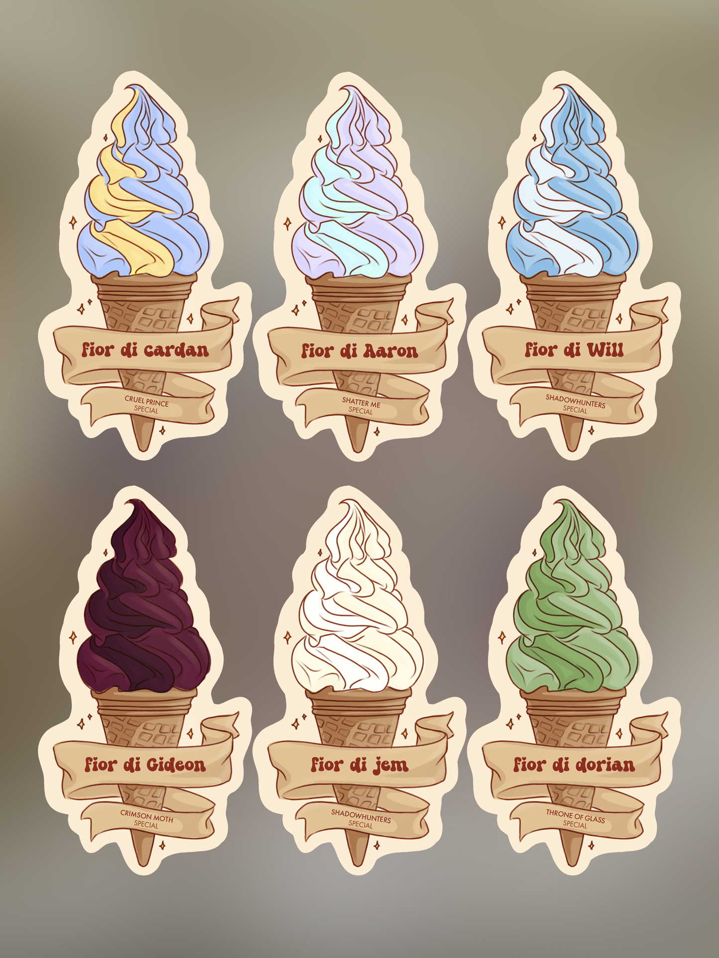 Stickers - Bookboyfriends special ice-cream