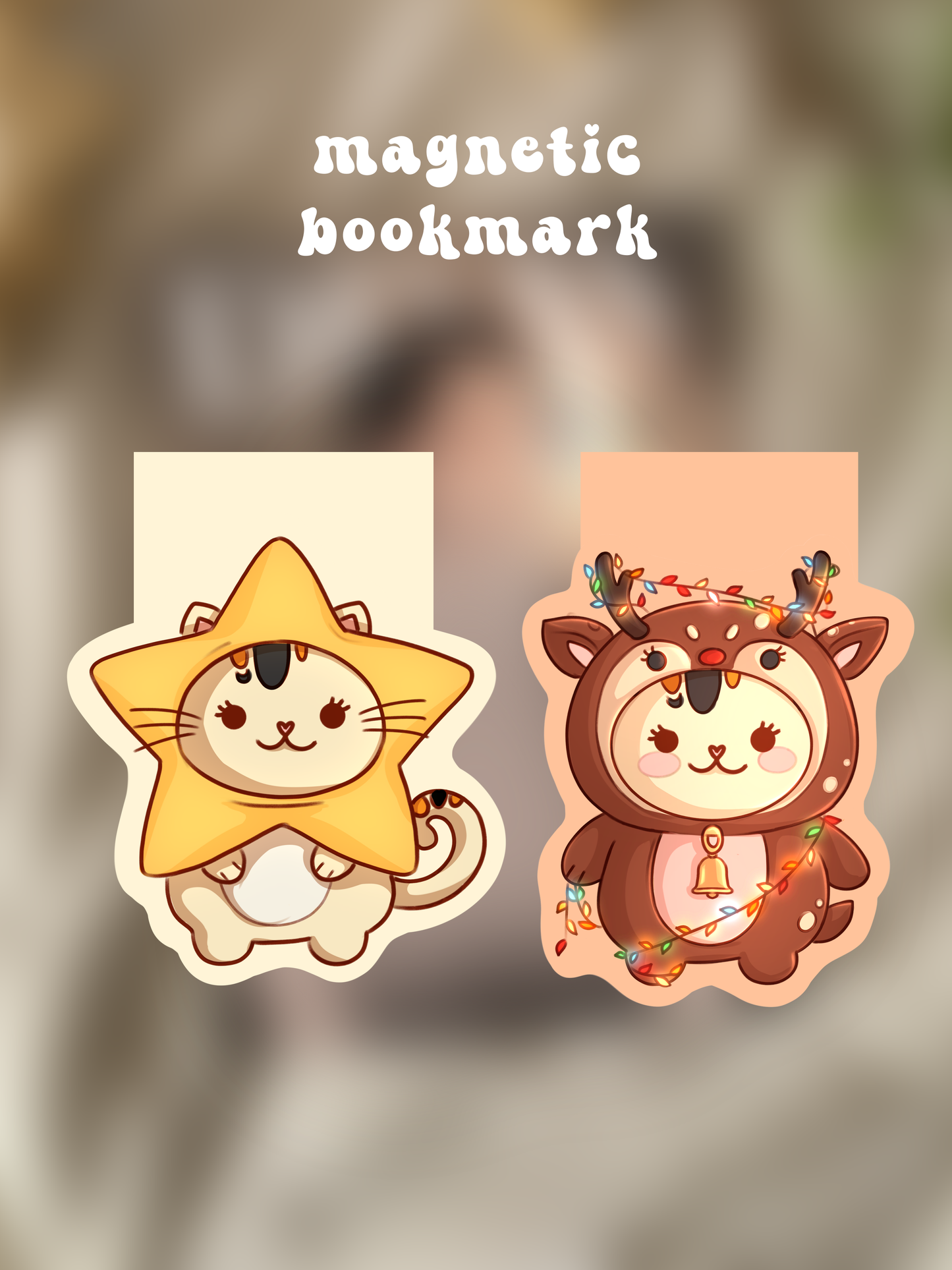 Magnetic Bookmarks - Mochicat d'Inverno