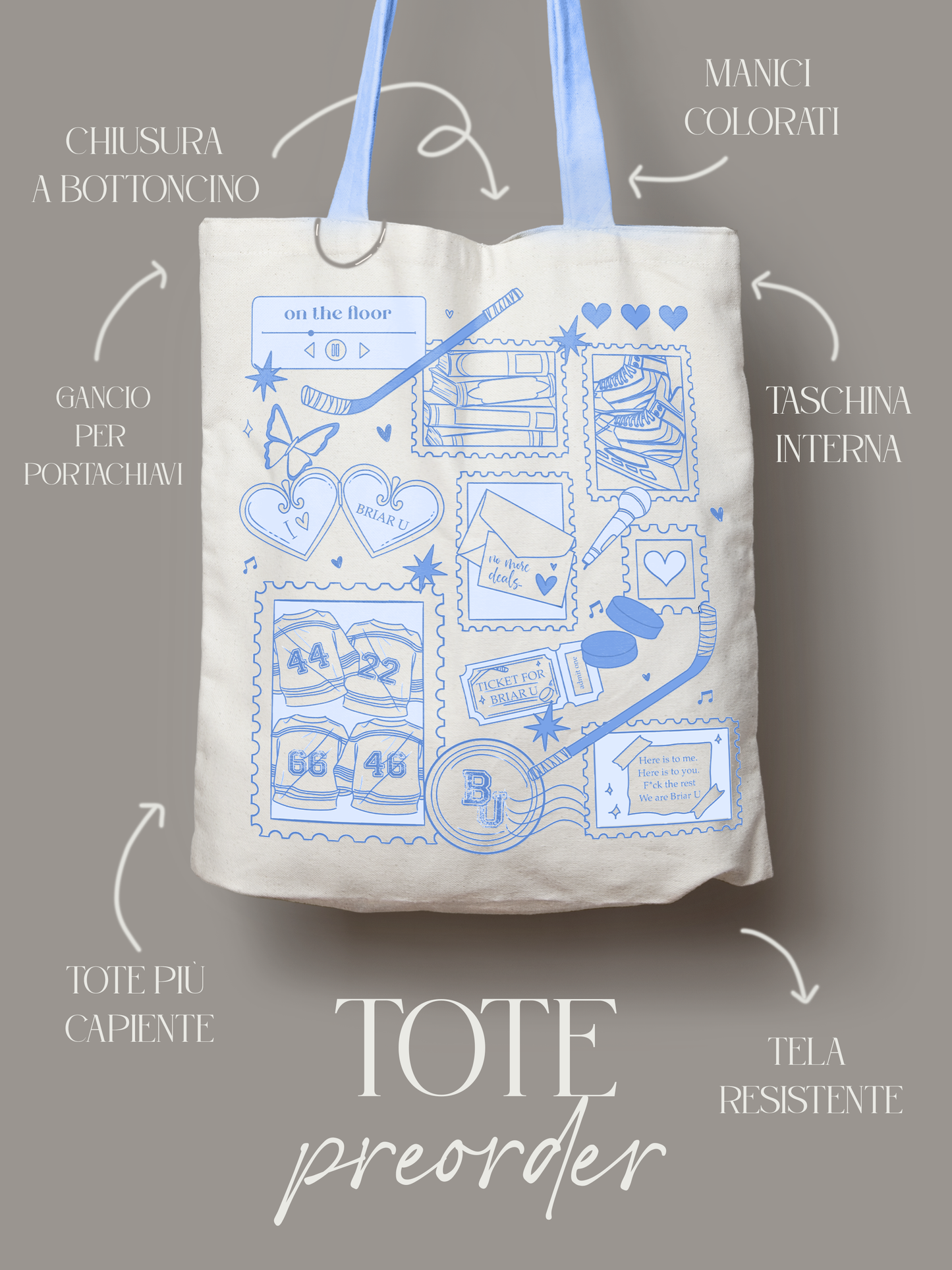 PREORDER - Totebag Hockey Romance