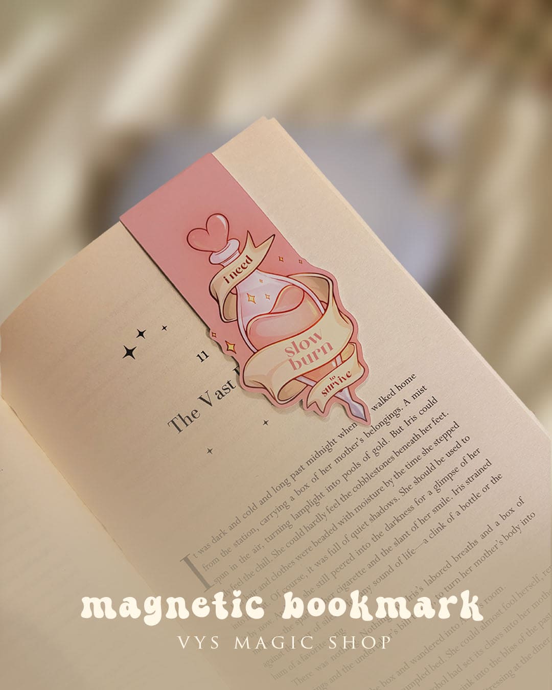 Magnetic Bookmarks - Tropes Love Potions, book aesthetic