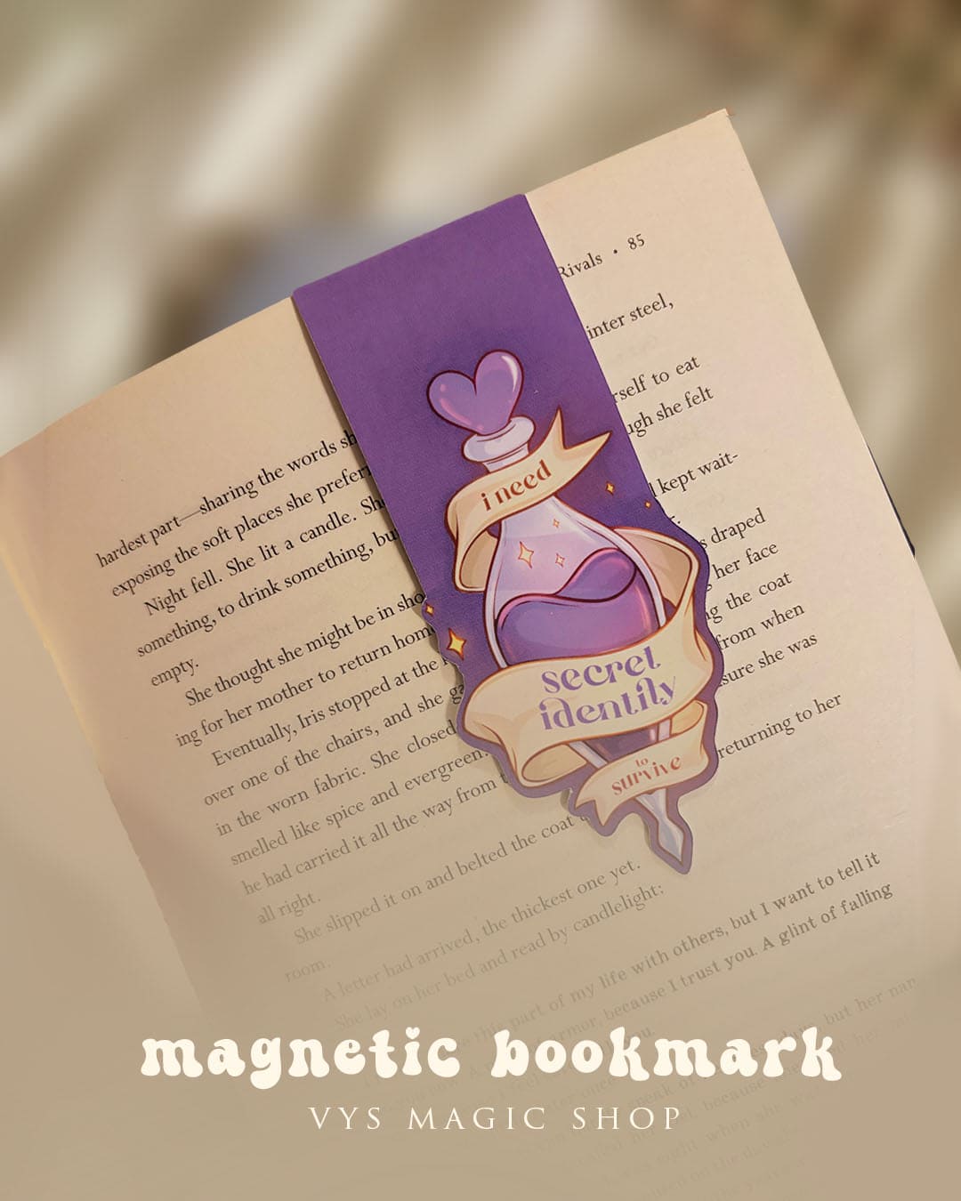 Magnetic Bookmarks - Tropes Love Potions, book aesthetic