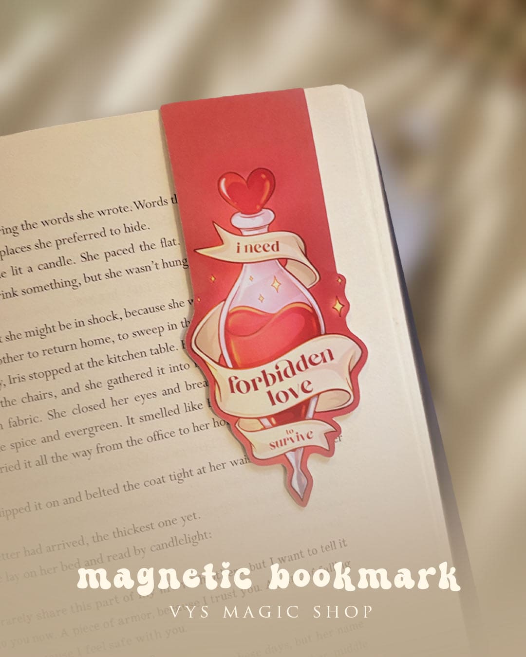 Magnetic Bookmarks - Tropes Love Potions, book aesthetic