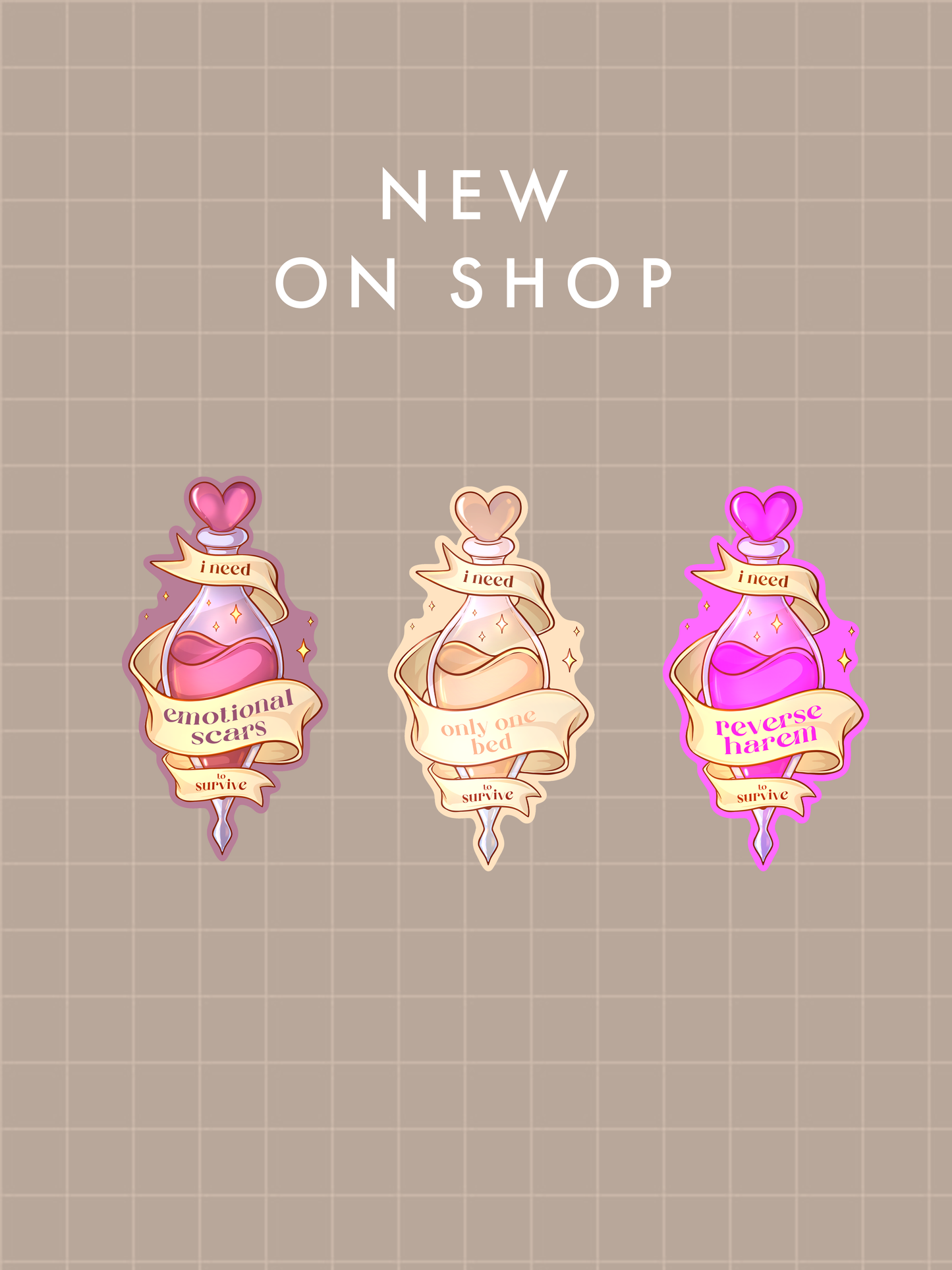 PREORDER - Pop Grip, Tropes love potions