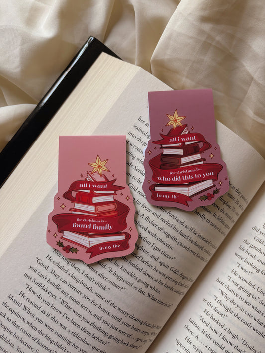 Magnetic Bookmarks - All I want for Christmas...