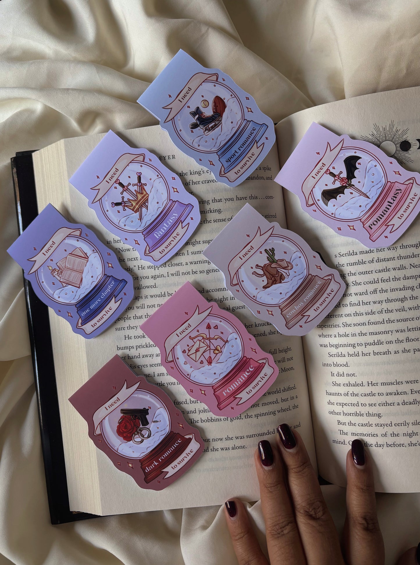 Magnetic Bookmarks - Crystal Ball Genres