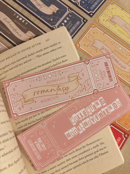Bookmarks - Midnight Bookclub, book aesthetic