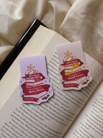 Magnetic Bookmarks - All I want for Christmas...