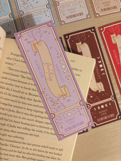 Bookmarks - Midnight Bookclub, book aesthetic