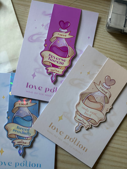 Magnetic Bookmarks - Tropes Love Potions, book aesthetic