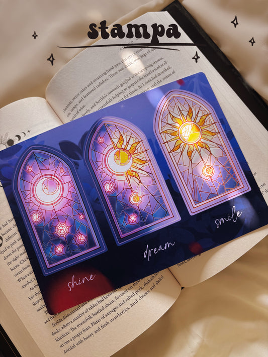Shine, Dream, Smile Art Print - Eclipse collection