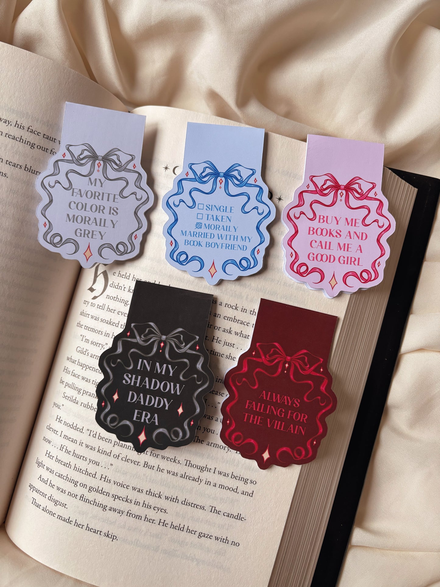 Magnetic Bookmarks - Whispers of love