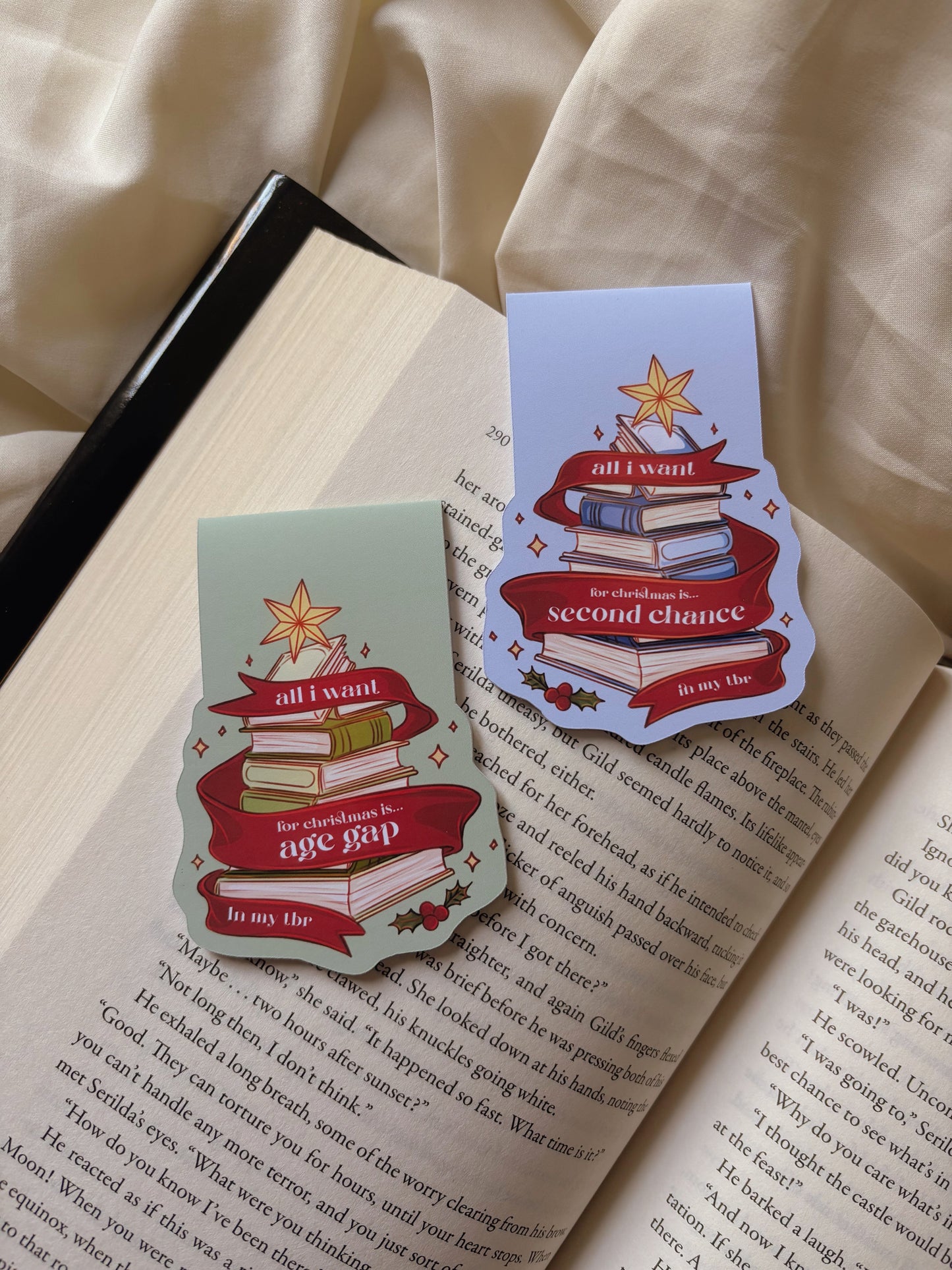 Magnetic Bookmarks - All I want for Christmas...