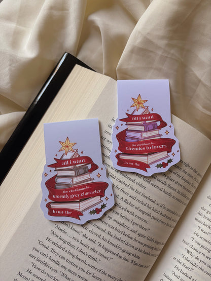 Magnetic Bookmarks - All I want for Christmas...