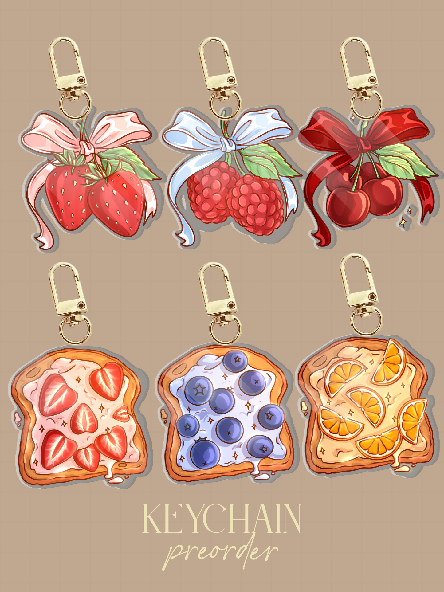 PREORDER Keychain - Keep Swimming summer version