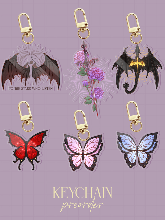 PREORDER Keychain - Keep Swimming fantasy version