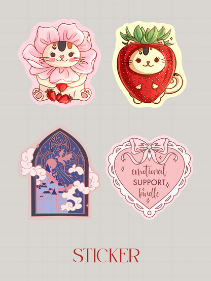 Stickers pack - Keep Swimming