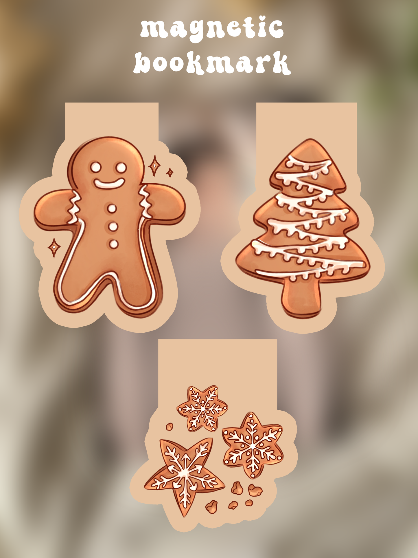 Magnetic Bookmarks - Pan di zenzero