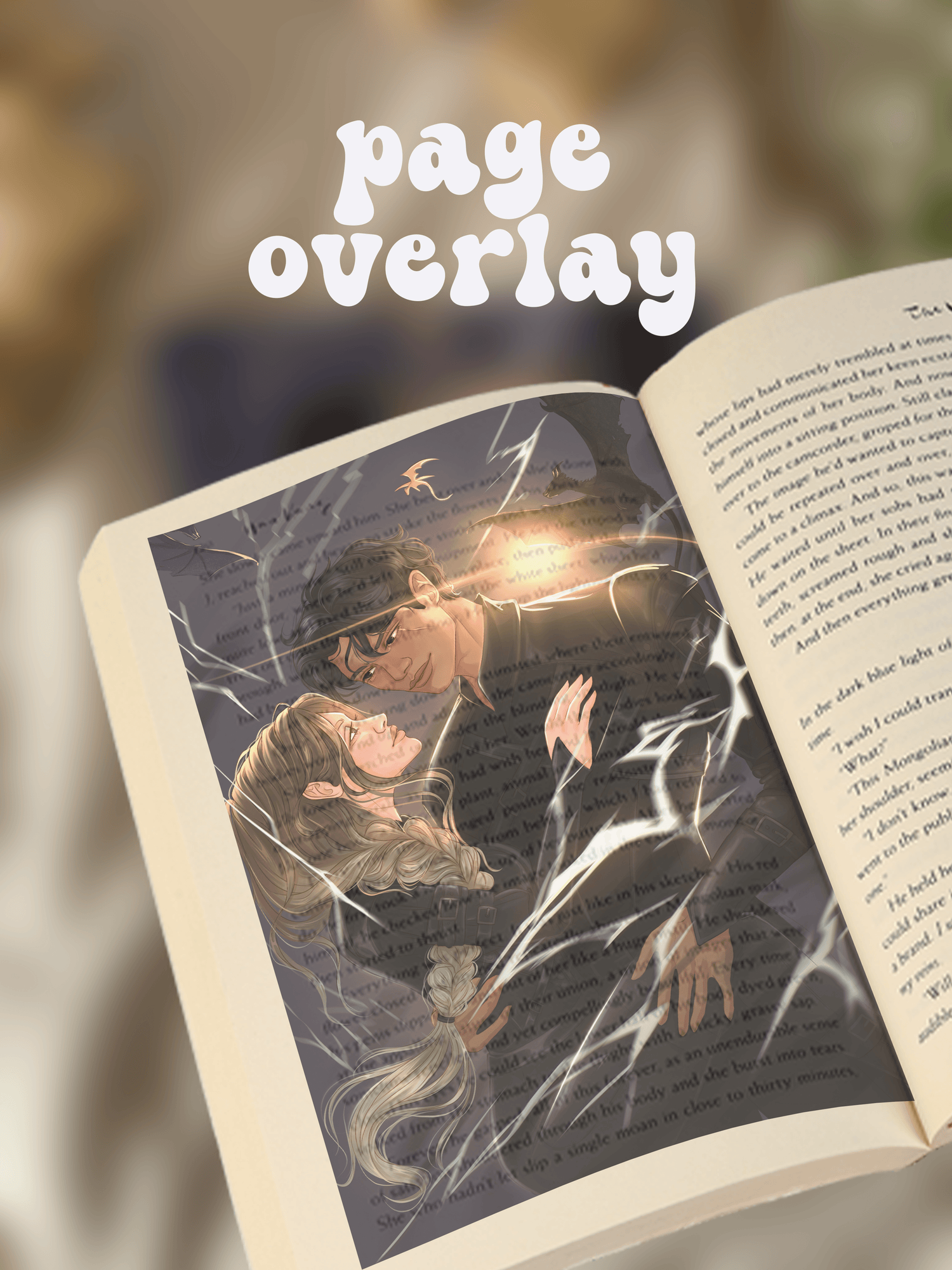 Fourth Wing - Page Overlay, Violet x Xaden Fanart - Vy's Magic Shop ✨