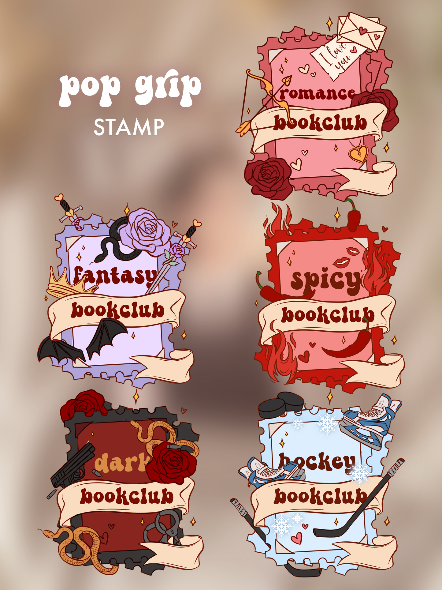 PREORDER - Pop Grip, Genre Stamp